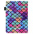 For Amazon Kindle Paperwhite 5 Colored Drawing Stitching Elastic Band Leather Smart Tablet Case(Wavy Pattern)