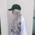 Hat Big Curve Wig One-piece Long Curly Chemical Fiber Headgear for Women(Black)