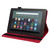 For Amazon Kindle Fire 7 2022 Calf Texture Embossed Flip Leather Tablet Case(Red)