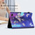 For Amazon Fire 7 2019/2017/2015 Coloured Drawing Stitching Leather Tablet Case(Butterfly)