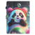 For Amazon Fire HD 8 / HD 8 Plus 2022 Coloured Drawing Stitching Smart Leather Tablet Case(Panda)