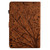 For Amazon Fire HD 10 Plus / HD 10 2021 Fortune Tree Pressure Flower PU Tablet Case with Wake-up / Sleep Function(Brown)