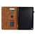For Amazon Fire HD 10 Plus / HD 10 2021 Fortune Tree Pressure Flower PU Tablet Case with Wake-up / Sleep Function(Brown)