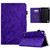 For Amazon Fire 7 2015 2017 2019 Fortune Tree Pressure Flower PU Tablet Case with Wake-up / Sleep Function(Purple)