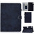 For Lenovo Tab M9 Marble Style Cloth Texture PU Tablet Protective Case(Dark Blue)