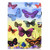 For Lenovo Tab M9 Sewing Thread Horizontal Painted Tablet Leather Case with Pen Cover(Colorful Butterfly)