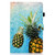 For Lenovo Tab M9 Sewing Thread Horizontal Painted Tablet Leather Case(Pineapple)
