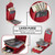 For iPhone 6s Plus / 6 Plus Zipper Hardware Card Wallet Phone Case(Red)
