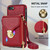 For iPhone 6s Plus / 6 Plus Zipper Hardware Card Wallet Phone Case(Red)