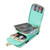 For iPhone XS / X Zipper Hardware Card Wallet Phone Case(Mint Green) For iPhone XS / X Zipper Hardware Card Wallet Phone Case(Mint Green)