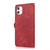 For iPhone 11 Zipper Card Slot Buckle Wallet Leather Phone Case(Red)