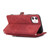 For iPhone 11 Zipper Card Slot Buckle Wallet Leather Phone Case(Red)