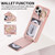 For iPhone 11 Vertical Card Bag Ring Holder Phone Case with Dual Lanyard(Rose Gold)
