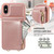 For iPhone XS Max Crossbody Lanyard Zipper Wallet Leather Phone Case(Rose Gold)