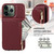 For iPhone 11 Pro Max Crossbody Lanyard Zipper Wallet Leather Phone Case(Wine Red)