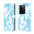 For Samsung Galaxy S21 Ultra 5G Cloud Fog Pattern Horizontal Flip Leather Case with Holder & Card Slot & Wallet(Sky Blue)