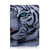 For Huawei MatePad T8 Colored Drawing Pattern Horizontal Flip PU Leather Case with Holder & Card Slots & Wallet(Tiger)