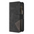 For Samsung Galaxy Z Fold4 Rhombus Texture Zipper Wallet Leather Phone Case(Black)
