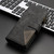 For Samsung Galaxy Z Fold4 Rhombus Texture Zipper Wallet Leather Phone Case(Black)