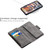 For iPhone XS Max Skin Feel Detachable Magnetic Zipper Horizontal Flip PU Leather Case with Multi-Card Slots & Holder & Wallet & Photo Frame & Lanyard(Grey)