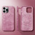 For iPhone 12 Turn Fur Magsafe Magnetic Phone Case(Pink)