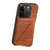 For iPhone 11 Imitation Crocodile Leather Back Phone Case with Holder(Brown)
