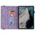 For Nokia T20 Butterfly Flower Embossed Leather Tablet Case(Purple)