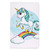 For Amazon Kindle Fire HD 8 2016/2017 Colored Drawing Pattern Horizontal Flip PU Leather Case with Holder & Card Slot & Sleep / Wake-up Function(Unicorn)