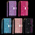 For iPhone 6 Plus / 6s Plus Multi-card Slots Starry Sky Laser Carving Glitter Zipper Horizontal Flip Leather Case with Holder & Wallet & Lanyard(Black)