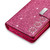 For iPhone 8 Plus / 7 Plus Multi-card Slots Starry Sky Laser Carving Glitter Zipper Horizontal Flip Leather Case with Holder & Wallet & Lanyard(Rose Red)