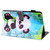 For Amazon Fire HD 8 Horizontal Flip Leather Case, with  Card Slots & Holder & Photo Frame(Cartoon Panda)