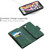 For iPhone XR Skin Feel Detachable Magnetic Zipper Horizontal Flip PU Leather Case with Multi-Card Slots & Holder & Wallet & Photo Frame & Lanyard(Green)