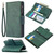 For iPhone XR Skin Feel Detachable Magnetic Zipper Horizontal Flip PU Leather Case with Multi-Card Slots & Holder & Wallet & Photo Frame & Lanyard(Green)
