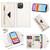 For iPhone 11 Skin Feel Zipper Horizontal Flip Leather Case with Holder & Card Slots & Photo Frame & Lanyard & Long Rope(White)