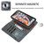 For iPhone XR KLT888-2 Retro 2 in 1 Detachable Magnetic Horizontal Flip TPU + PU Leather Case with Holder & Card Slots & Photo Frame & Wallet(Black)