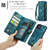 For iPhone 12 mini CaseMe-008 Detachable Multifunctional Wallet Leather Phone Case (Blue)