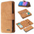 For Huawei Y6 (2019) Detachable Frosted Magnetic Horizontal Flip Leather Case with Card Slots & Holder & Zipper Wallet & Photo Frame(Brown)