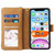 For iPhone 11 Zipper Wallet Bag Horizontal Flip PU Leather Case with Holder & 9 Card Slots & Wallet & Lanyard & Photo Frame(Brown)