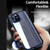 For iPhone 12 mini Double Sides Tempered Glass Magnetic Adsorption Metal Frame Anti-peep Screen Case (Red)