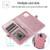 For iPhone 12 Pro Max Multiple Card Slots Detachable Magnetic Horizontal Flip Leather Case with Card Slots & Holder & Wallet(Rose Gold)