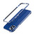 For iPhone 12 mini Aurora Series Lens Protector + Metal Frame Protective Case (Blue)