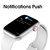 W46 1.75 inch IPS Color Screen IP68 Waterproof Smart Watch, Support Sleep Monitor / Heart Rate Monitor / Blood Pressure Monitoring(Black)