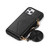 For iPhone 12 mini Multi-functional Cross-body Card Bag TPU+PU Back Cover Case with Holder & Card Slot & Wallet (Black)
