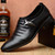 Men Set Business Dress Shoes PU Leather Pointed Toe Oxfords Shoes, Size:47(Black Velvet Lining)