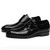 Crocodile Pattern Business Flat Bottom Leather Formal Shoes, Size:46(Black)