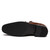 Crocodile Pattern Business Flat Bottom Leather Formal Shoes, Size:46(Black)