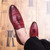 Men Comfortable Gentleman Business Fashion Pointed Dress Men Shoes, Size:44(Red)