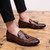 Men Comfortable Gentleman Business Fashion Pointed Dress Men Shoes, Size:43(Brown)