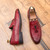 Men Comfortable Gentleman Business Fashion Pointed Dress Men Shoes, Size:42(Red)