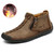 Men Martin Boots Large Size Boots Leisure Tooling Boots, Size: 39(Khaki Plus Velvet)
